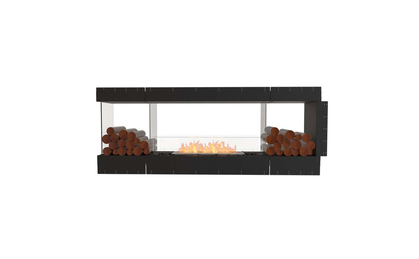 EcoSmart Flex Bioethanol Fireplace 78PN BX2 Peninsula Black