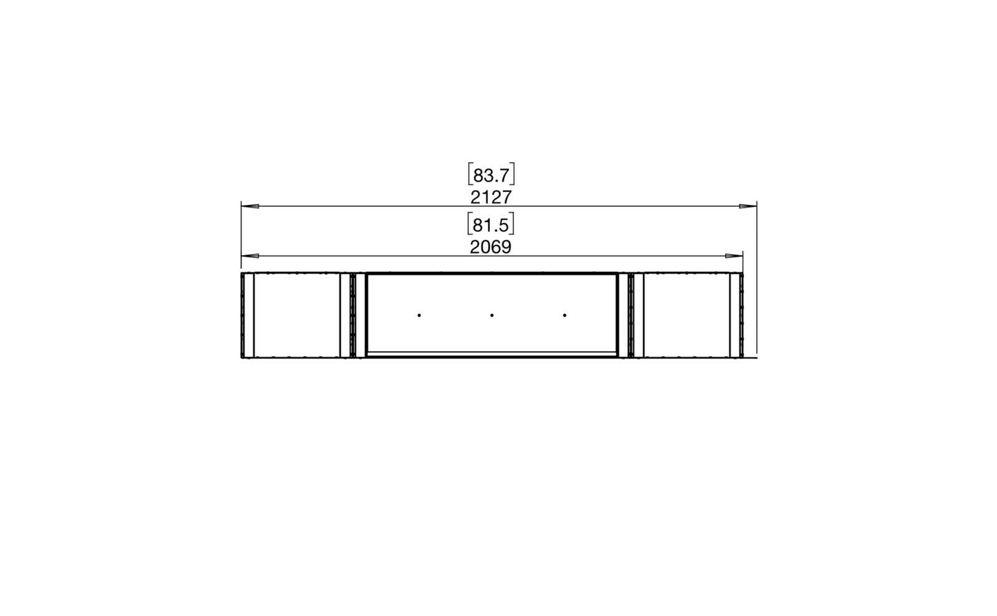 EcoSmart Flex Bioethanol Fireplace 78PN BX2 Peninsula Black