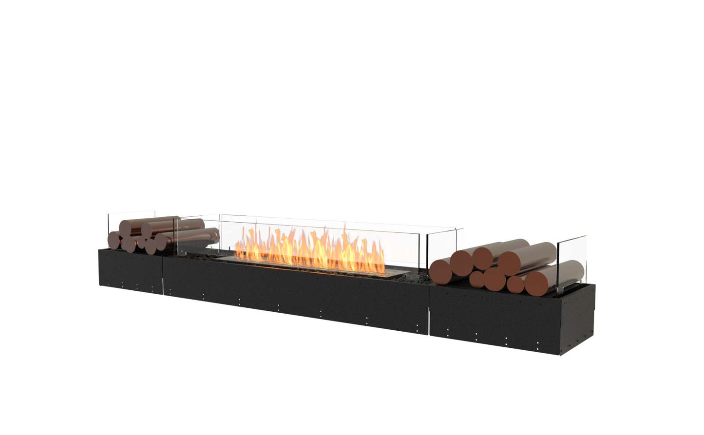 EcoSmart Flex Bioethanol Fireplace 86BN BX2 Bench Black