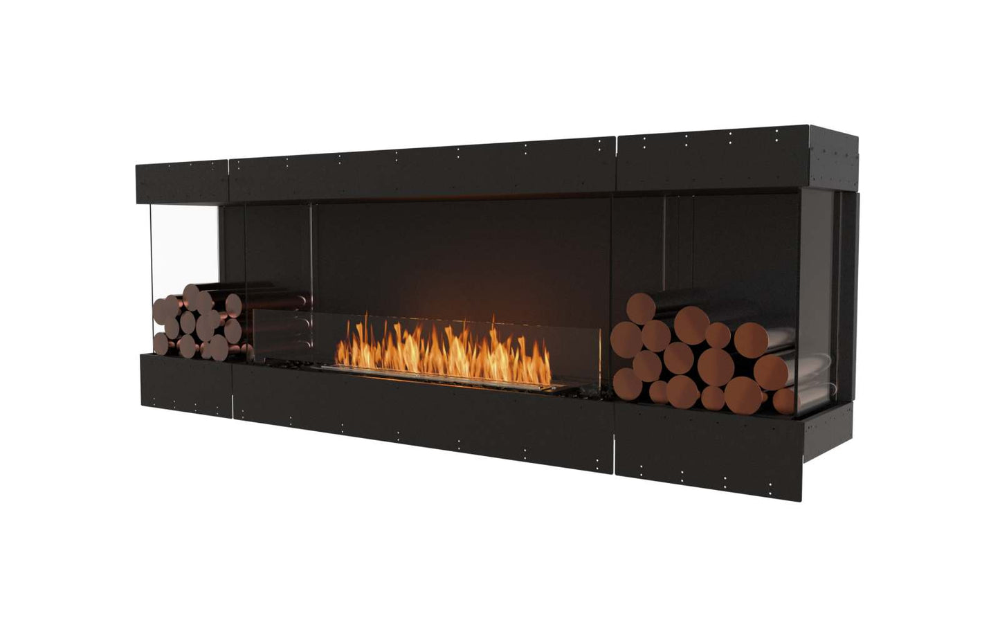 EcoSmart Flex Bioethanol Fireplace 86BY BX2 Bay Black