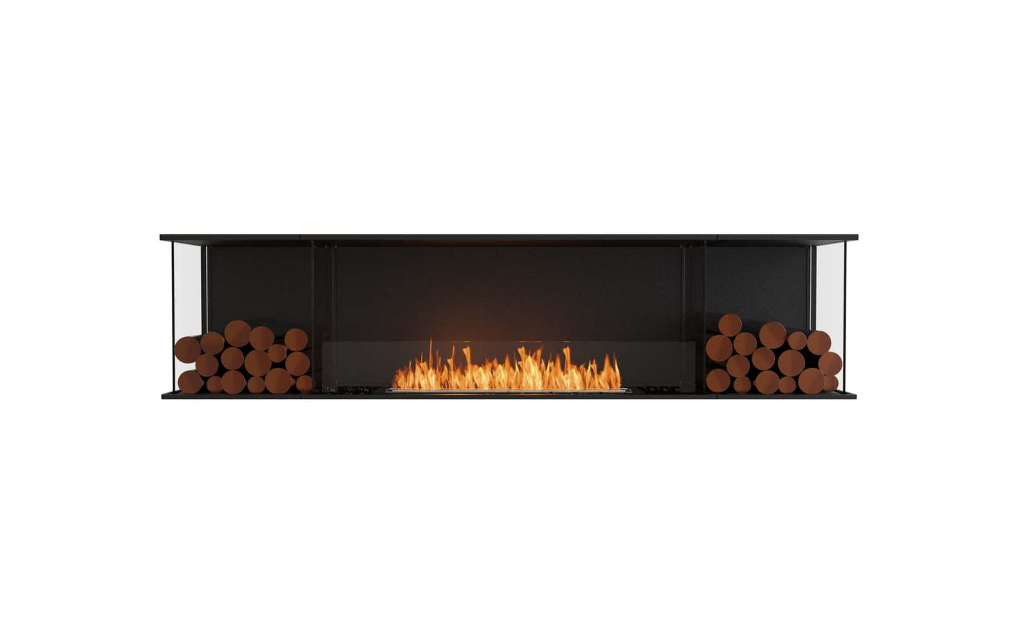 EcoSmart Flex Bioethanol Fireplace 86BY BX2 Bay Black