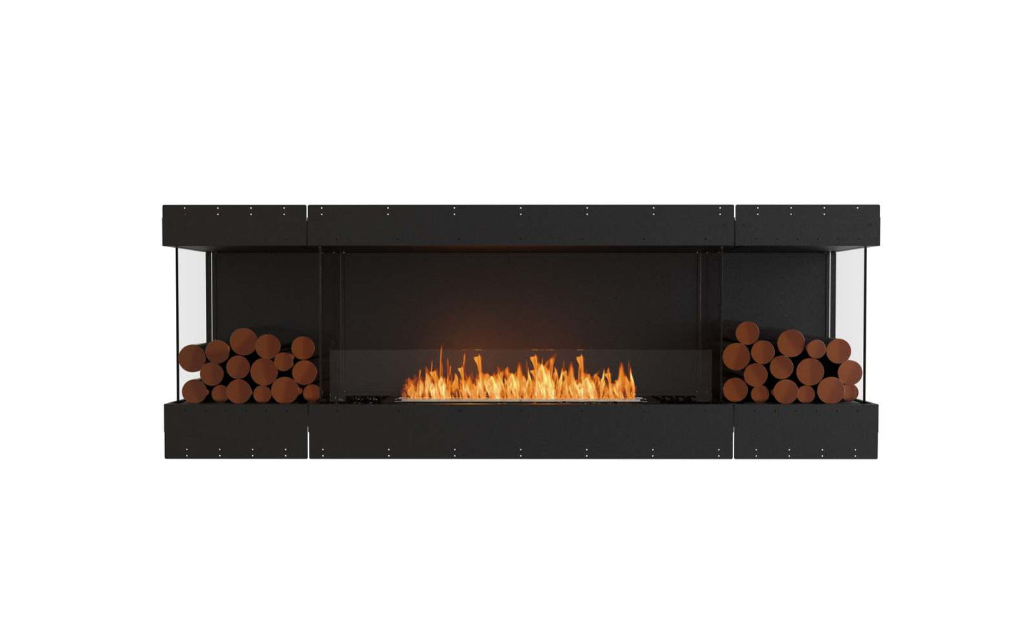 EcoSmart Flex Bioethanol Fireplace 86BY BX2 Bay Black