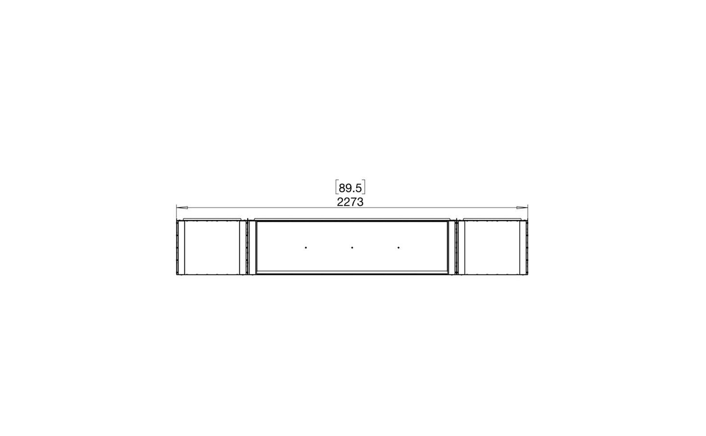 EcoSmart Flex Bioethanol Fireplace 86BY BX2 Bay Black