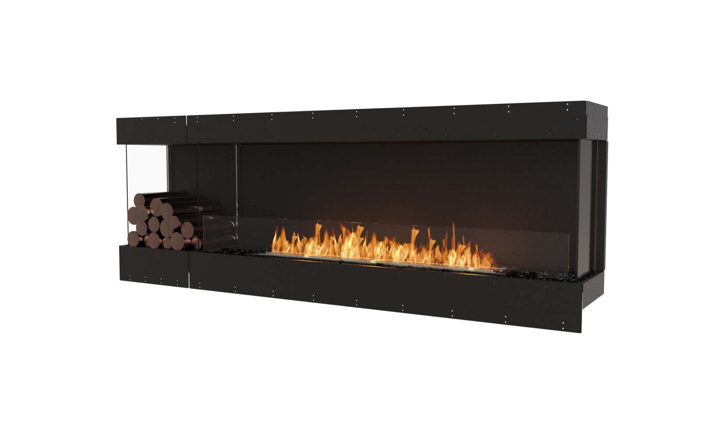 EcoSmart Flex Bioethanol Fireplace 86BY BXL Bay Black