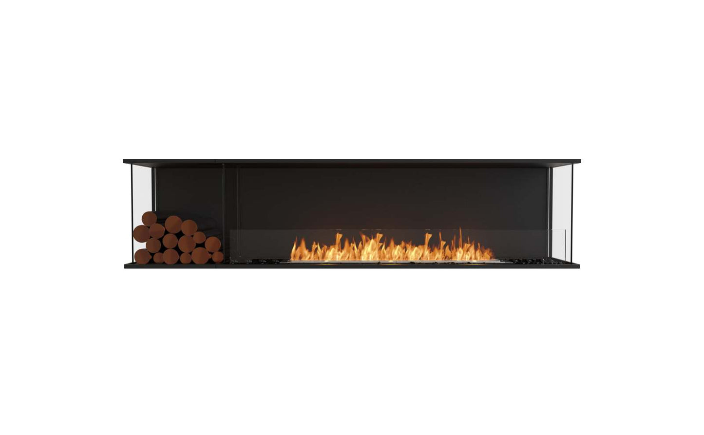 EcoSmart Flex Bioethanol Fireplace 86BY BXL Bay Black