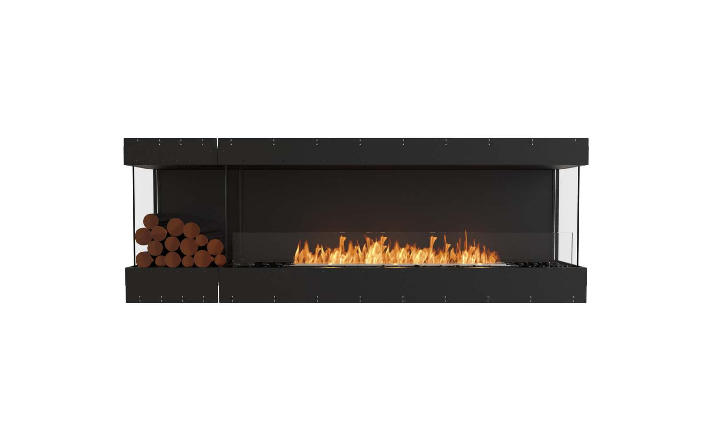 EcoSmart Flex Bioethanol Fireplace 86BY BXL Bay Black
