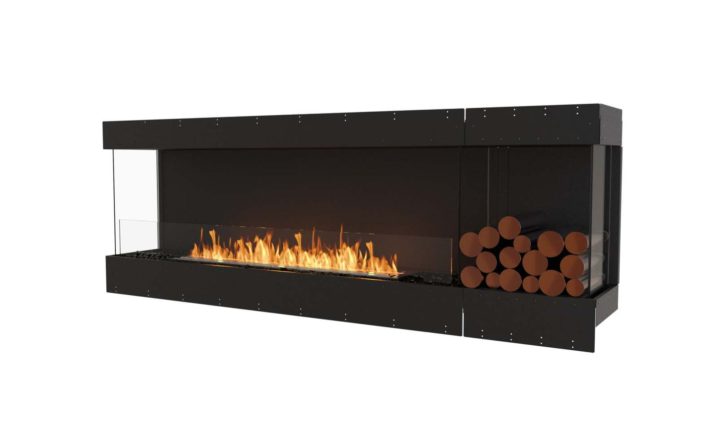 EcoSmart Flex Bioethanol Fireplace 86BY BXR Bay Black