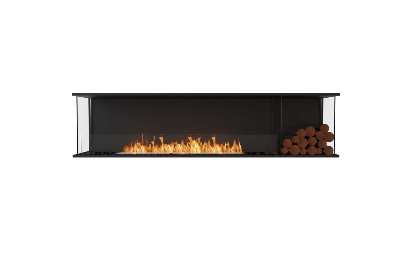 EcoSmart Flex Bioethanol Fireplace 86BY BXR Bay Black