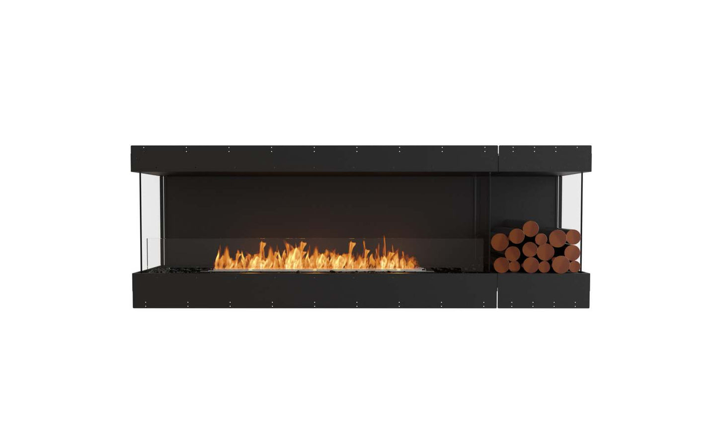 EcoSmart Flex Bioethanol Fireplace 86BY BXR Bay Black