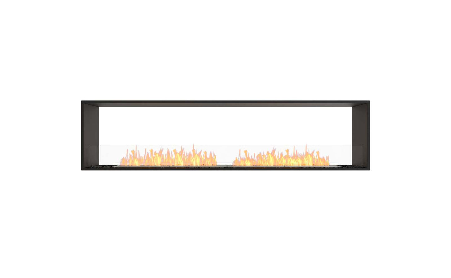 EcoSmart Flex Bioethanol Fireplace 86DB Double Sided Black