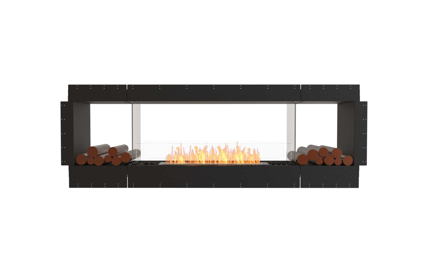 EcoSmart Flex Bioethanol Fireplace 86DB BX2 Double Sided Black