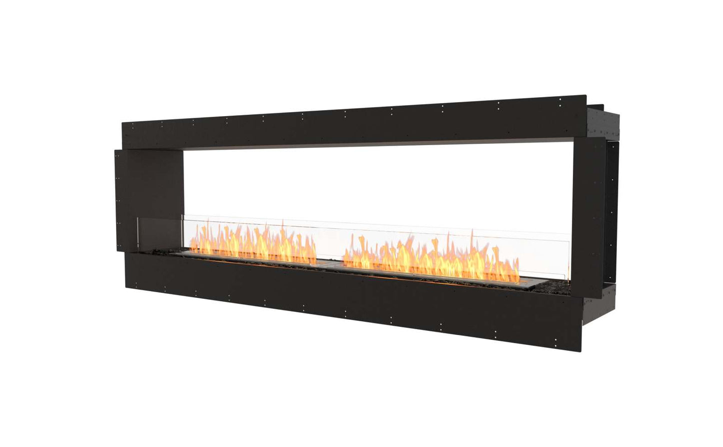 EcoSmart Flex Bioethanol Fireplace 86DB Double Sided Black