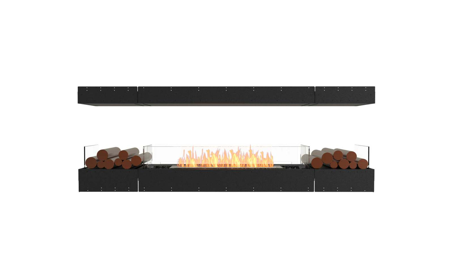 EcoSmart Flex Bioethanol Fireplace 86IL BX2 Island Black