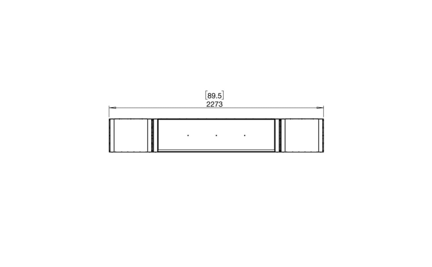 EcoSmart Flex Bioethanol Fireplace 86IL BX2 Island Black