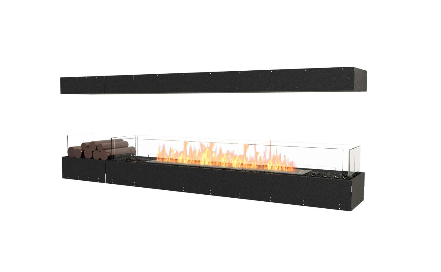 EcoSmart Flex Bioethanol Fireplace 86IL BX1 Island Black