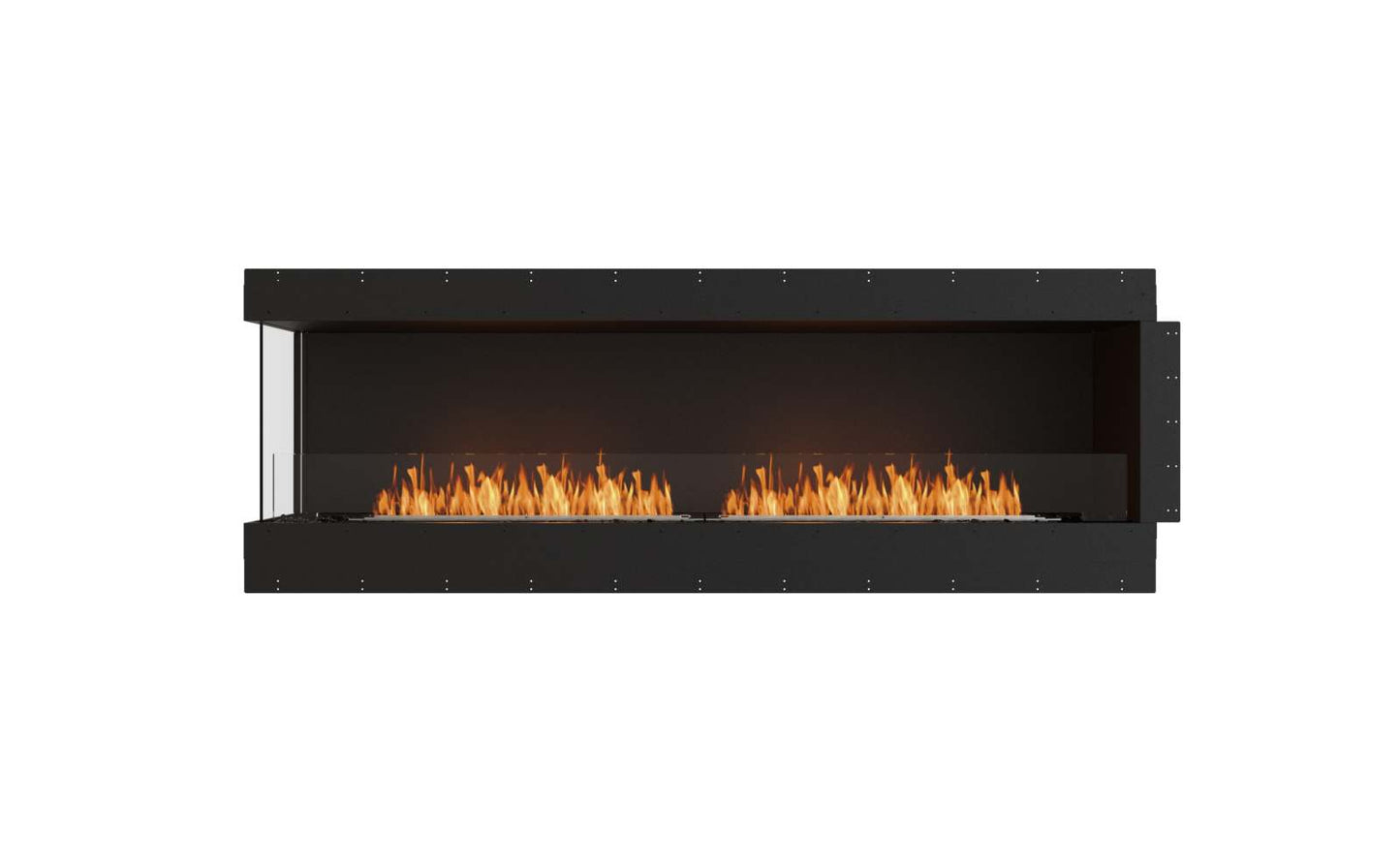 EcoSmart Flex Bioethanol Fireplace 86LC Left Corner Black