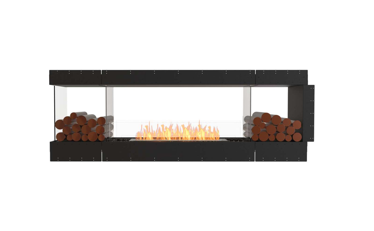 EcoSmart Flex Bioethanol Fireplace 86PN BX2 Peninsula Black