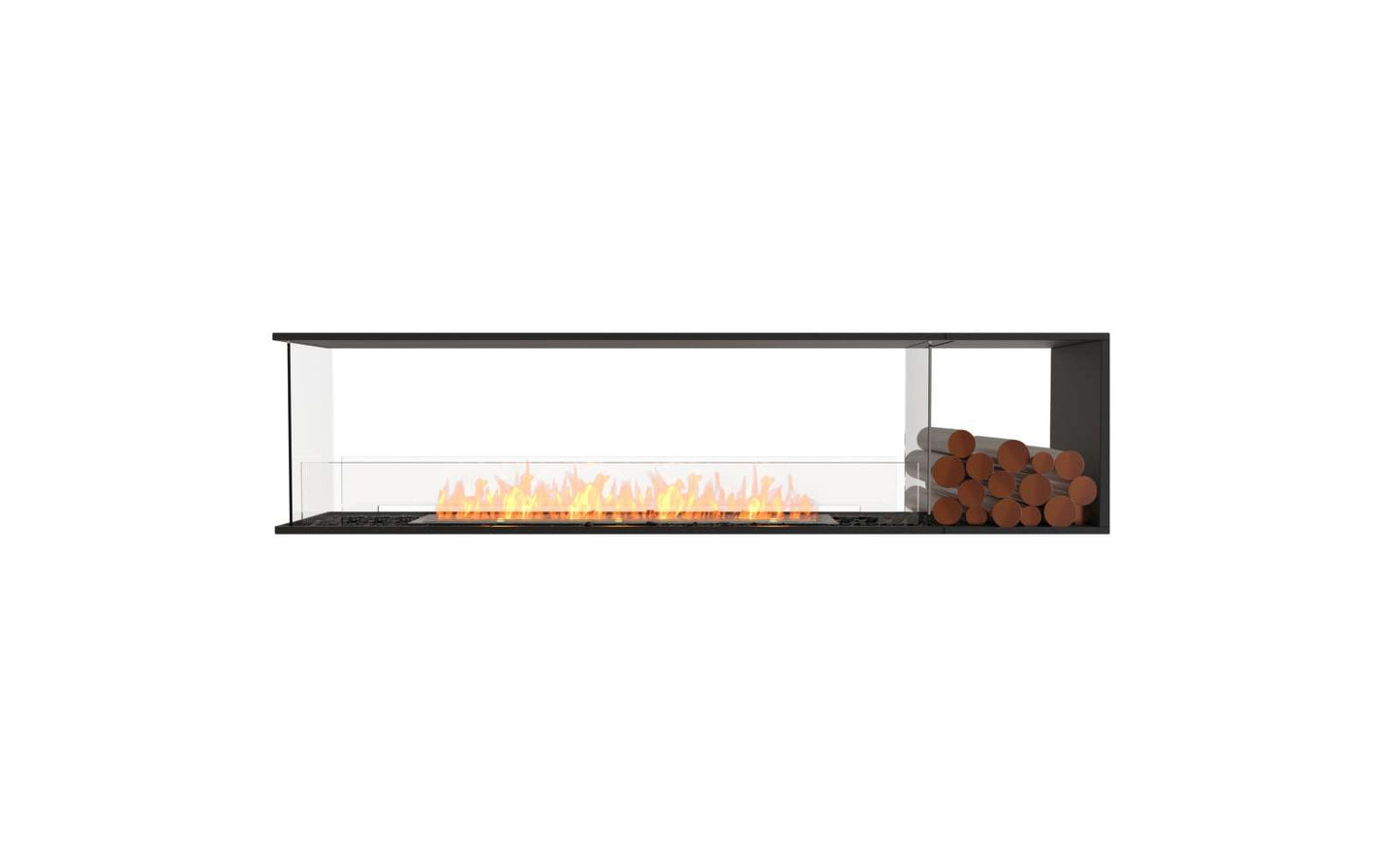 EcoSmart Flex Bioethanol Fireplace 86PN BXR Peninsula Black
