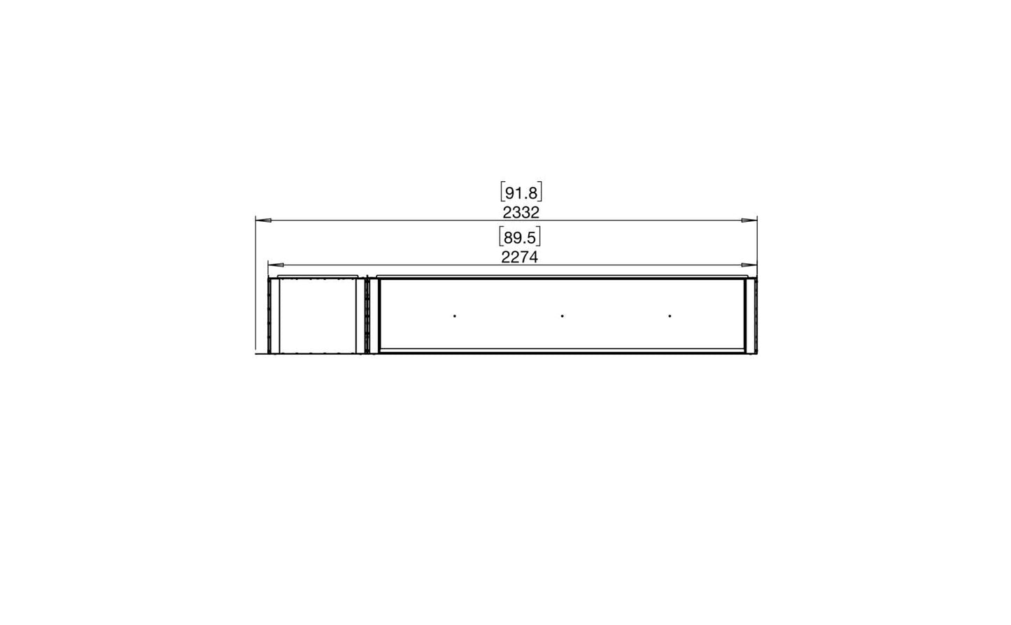 EcoSmart Flex Bioethanol Fireplace 86RC BXL Right Corner Black