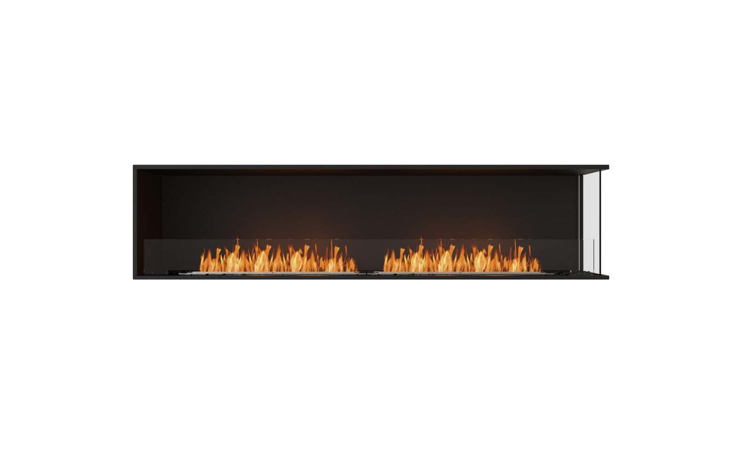 EcoSmart Flex Bioethanol Fireplace 86RC Right Corner Black