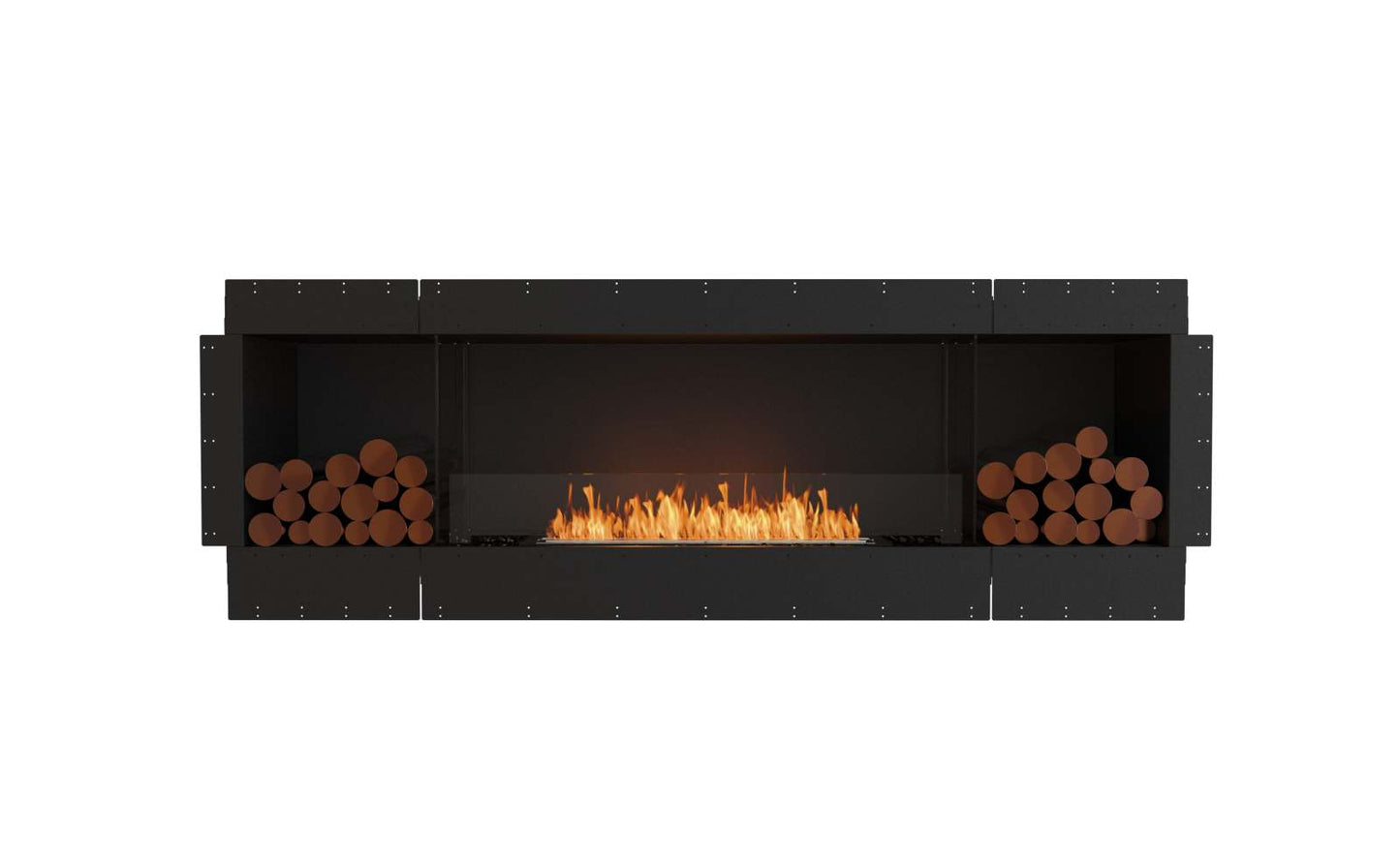 EcoSmart Flex Bioethanol Fireplace 86SS BX2 Single Sided Black