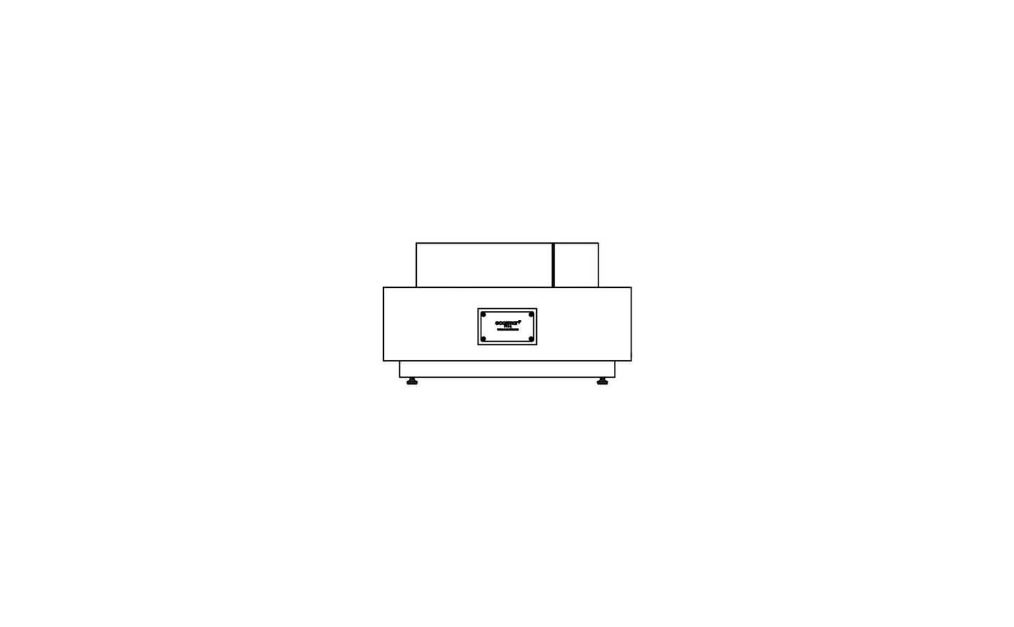 EcoSmart Fire Martini 50 Bioethanol Fire Pit Table Graphite