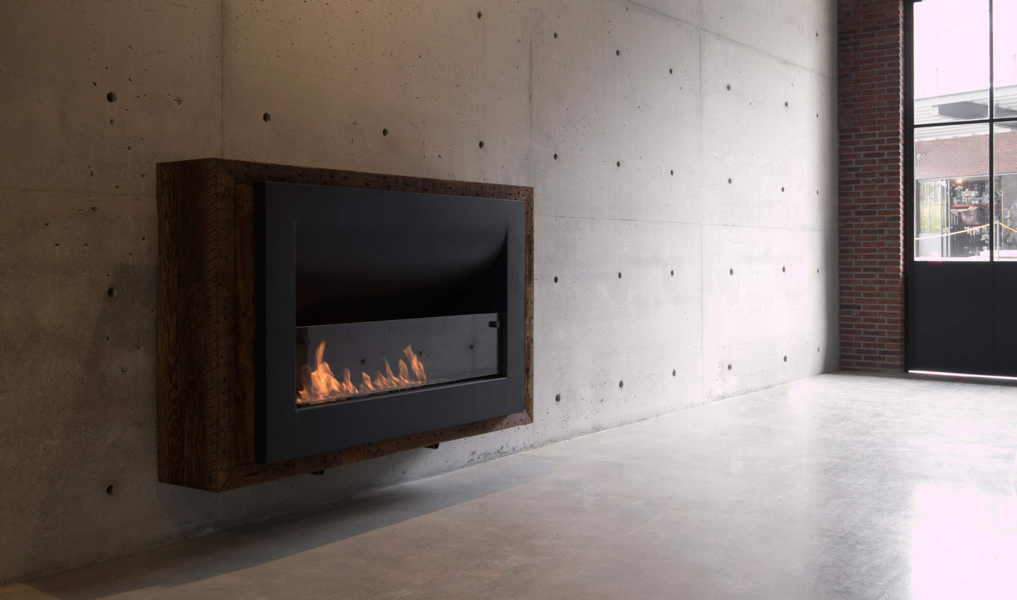 EcoSmart Firebox 1100CV Curved Fireplace Black