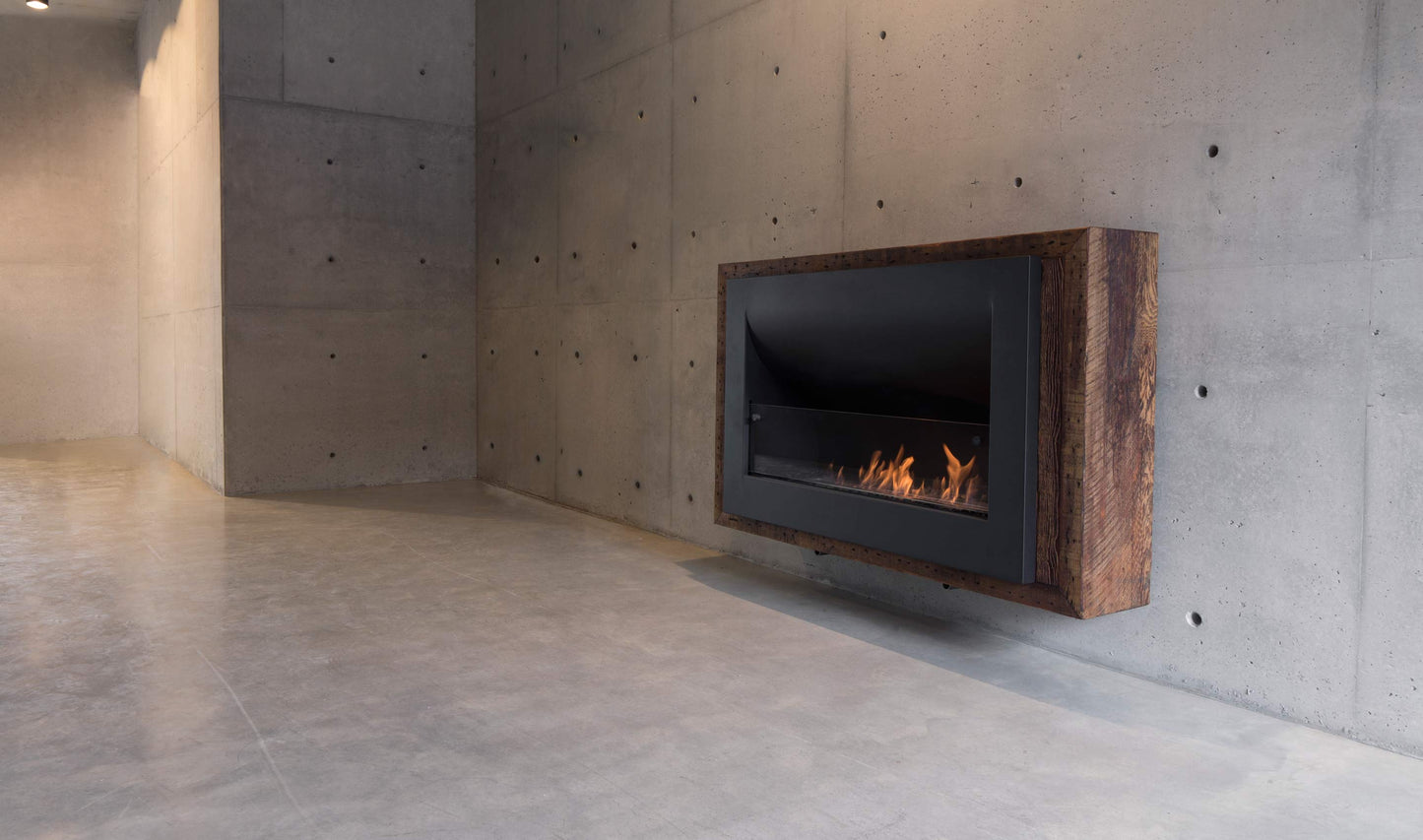 EcoSmart Firebox 1100CV Curved Fireplace Black