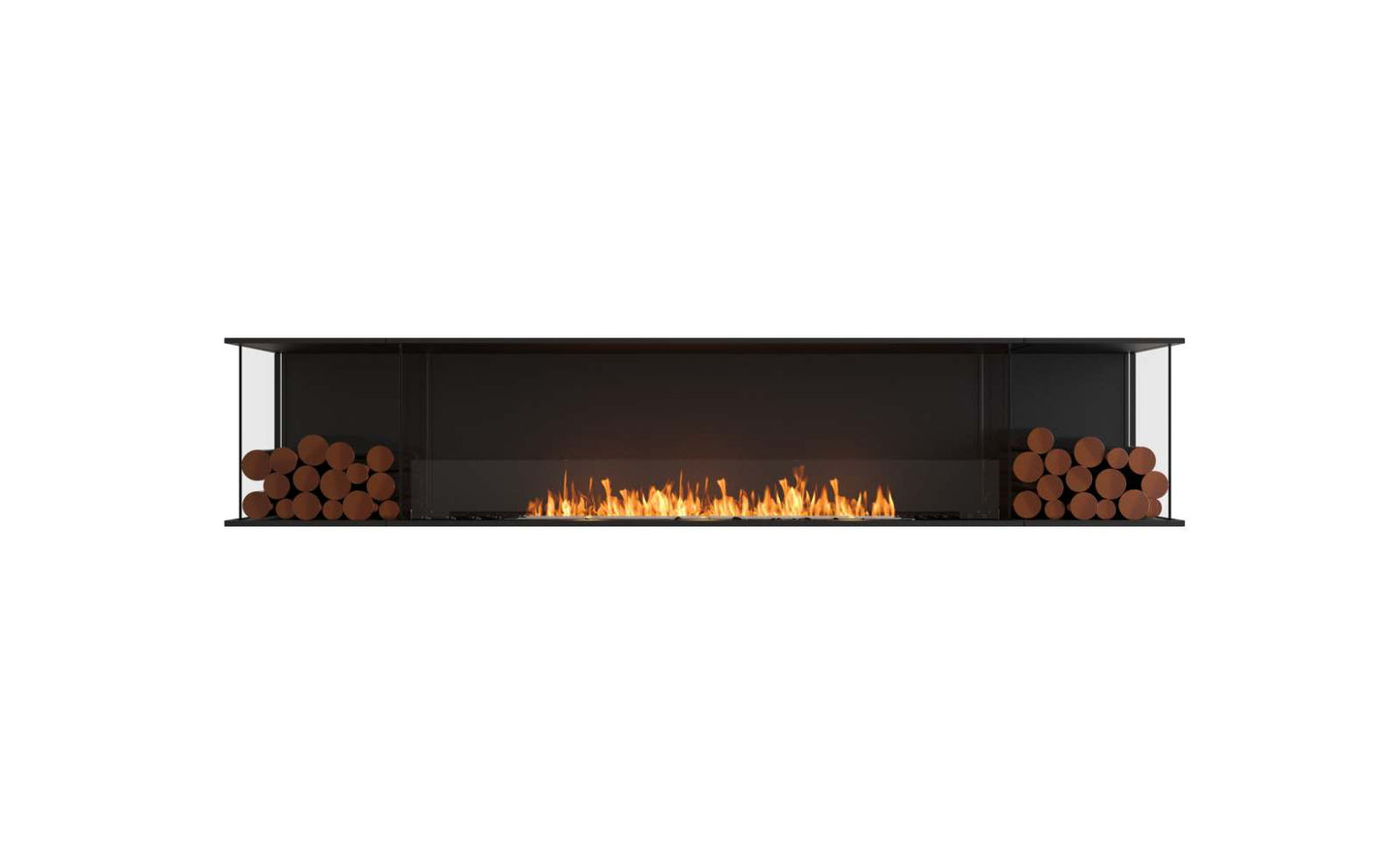 EcoSmart Flex Bioethanol Fireplace 104BY BX2 Bay Black