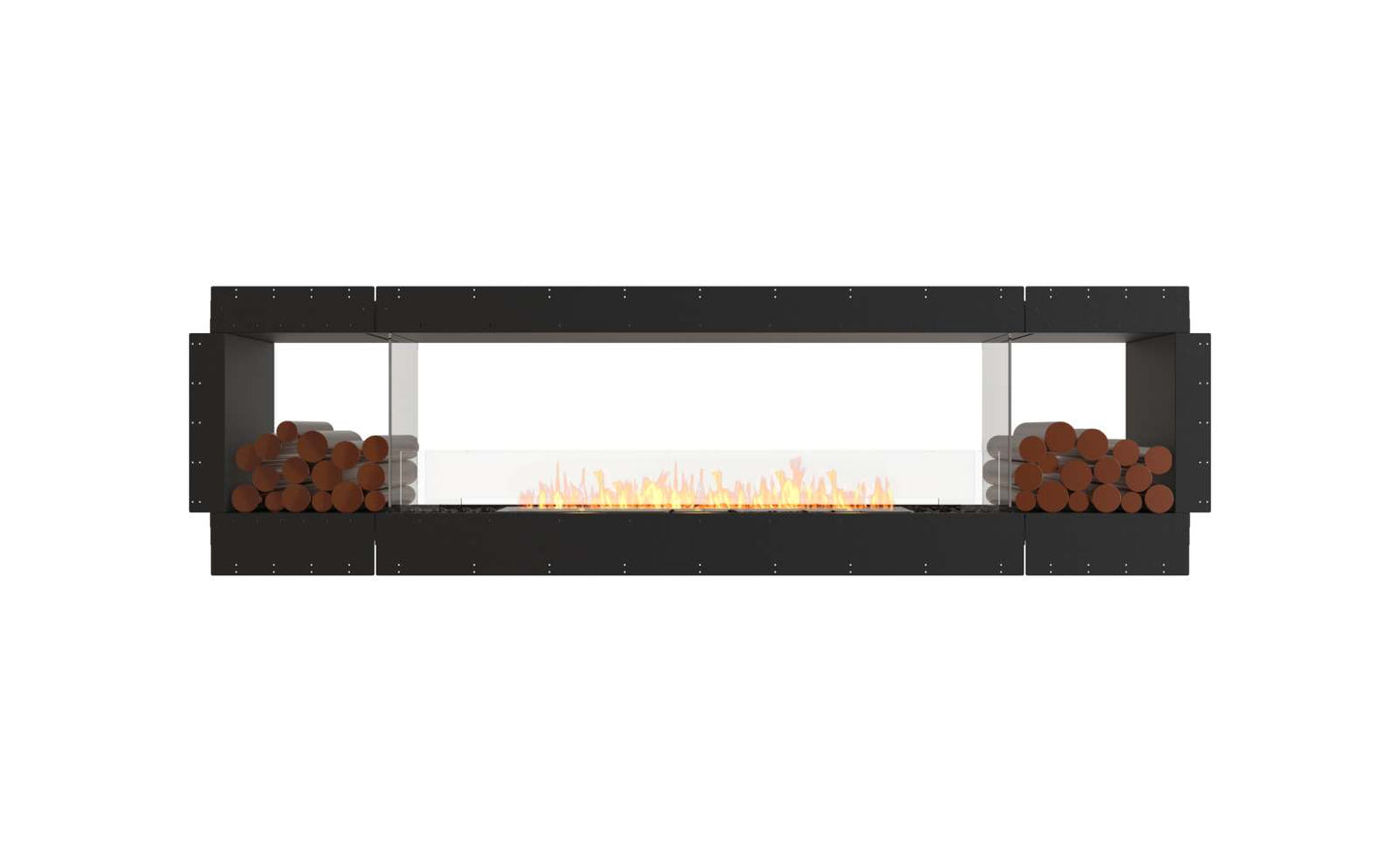 EcoSmart Flex Bioethanol Fireplace 104DB BX2 Double Sided Black