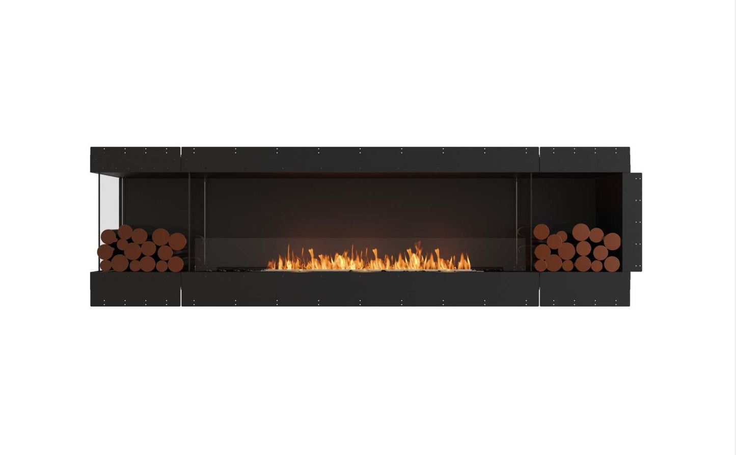 EcoSmart Flex Bioethanol Fireplace 104LC BX2 Left Corner Black