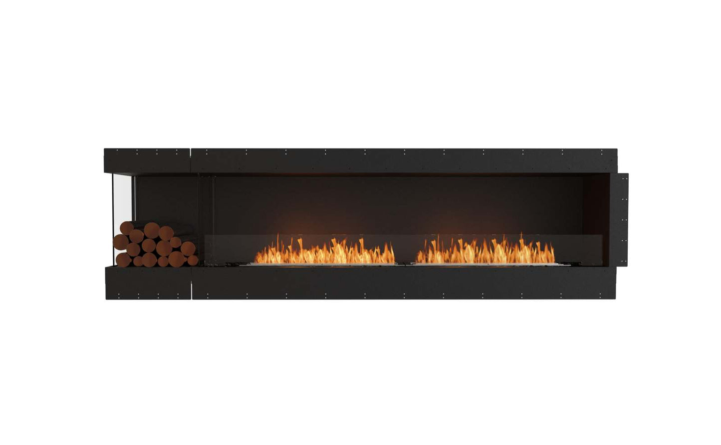 EcoSmart Flex Bioethanol Fireplace 104LC BXL Left Corner Black