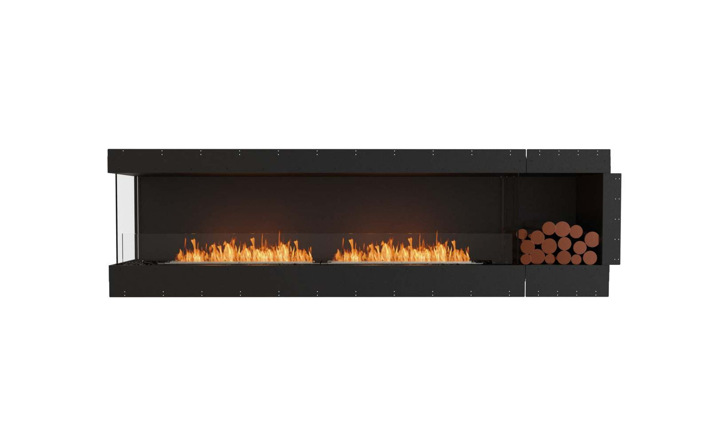 EcoSmart Flex Bioethanol Fireplace 104LC BXR Left Corner Black