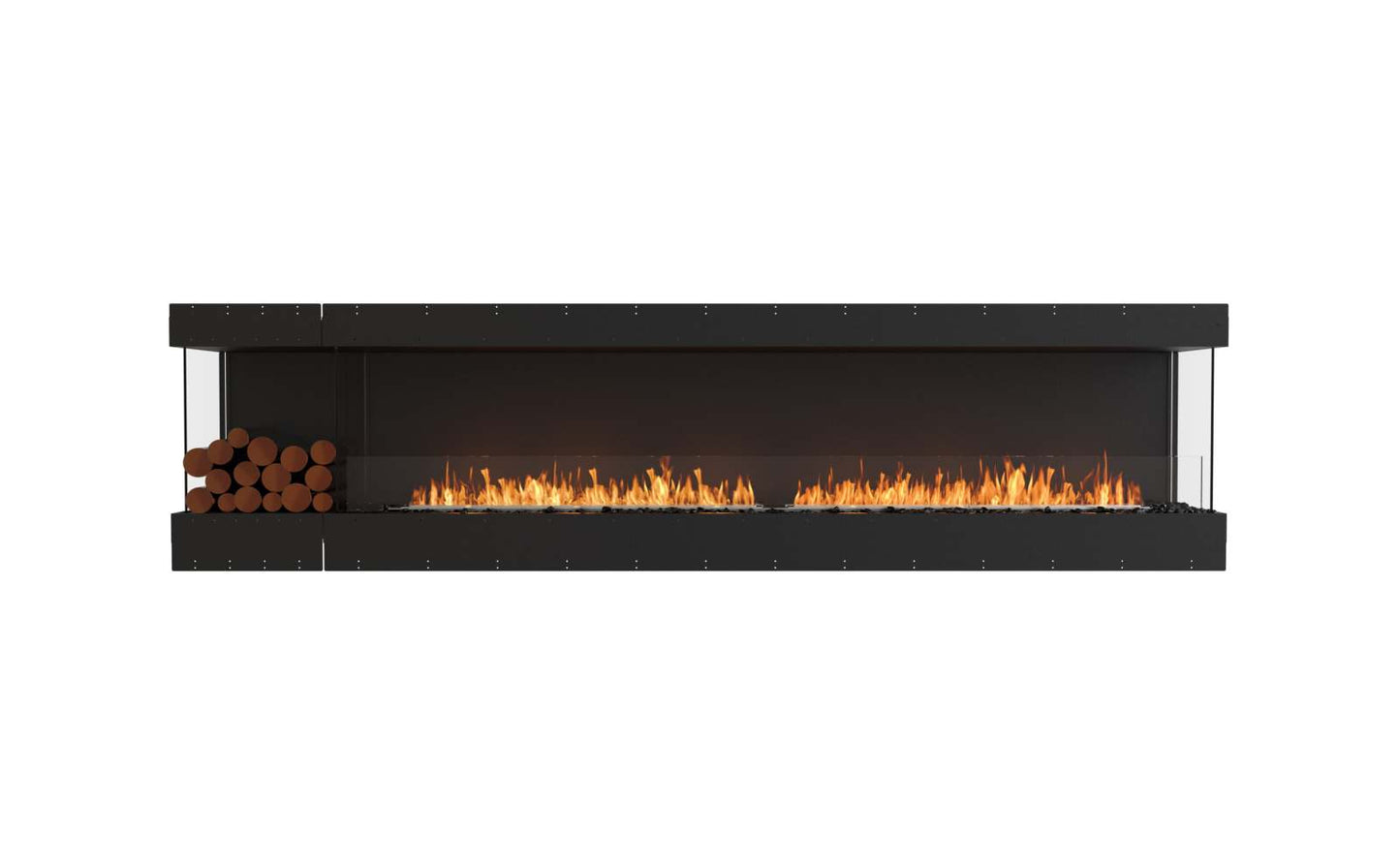 EcoSmart Flex Bioethanol Fireplace 122BY BXL Bay Black