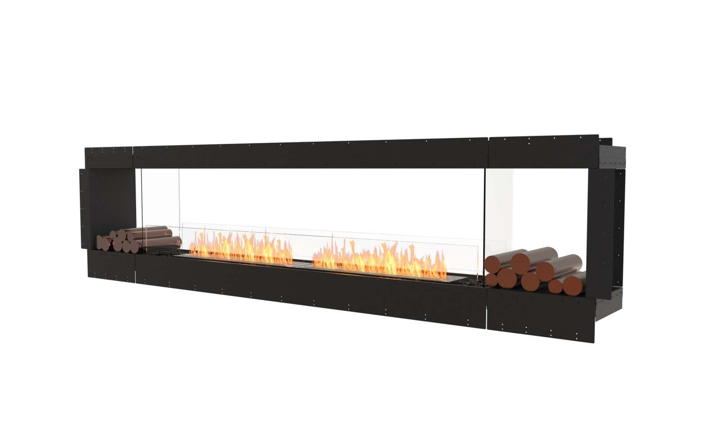 EcoSmart Flex Bioethanol Fireplace 122DB BX2 Double Sided Black