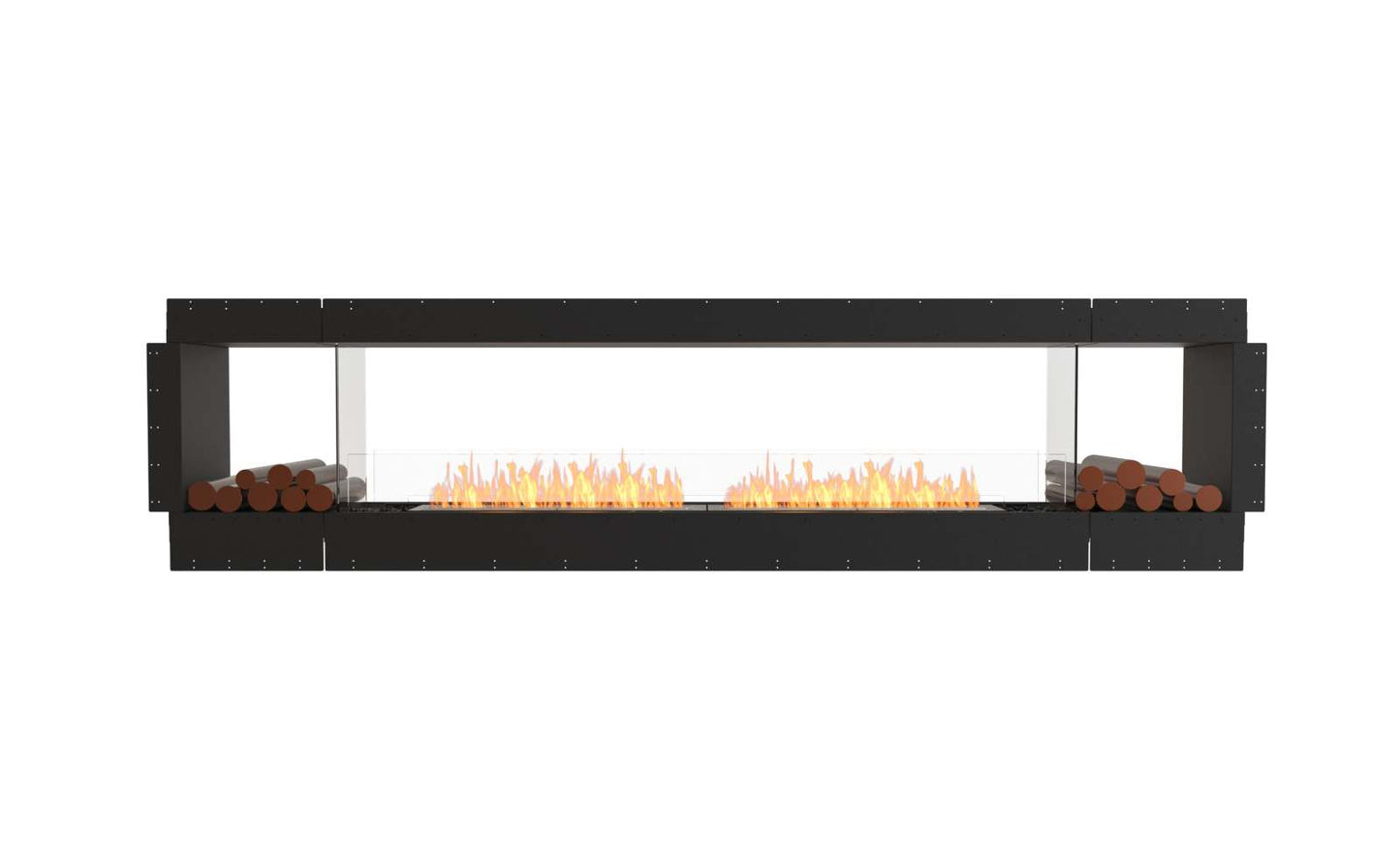 EcoSmart Flex Bioethanol Fireplace 122DB BX2 Double Sided Black