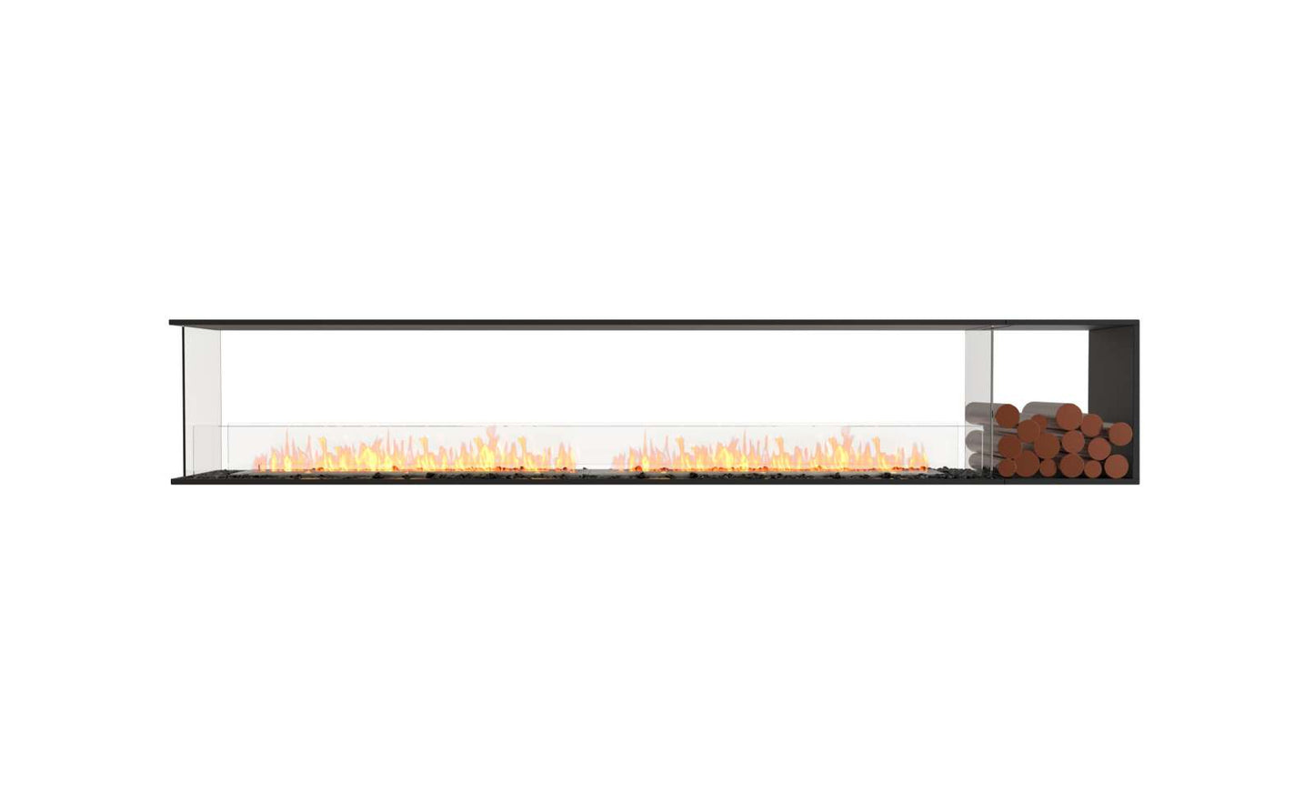 EcoSmart Flex Bioethanol Fireplace 122PN BXR Peninsula Black