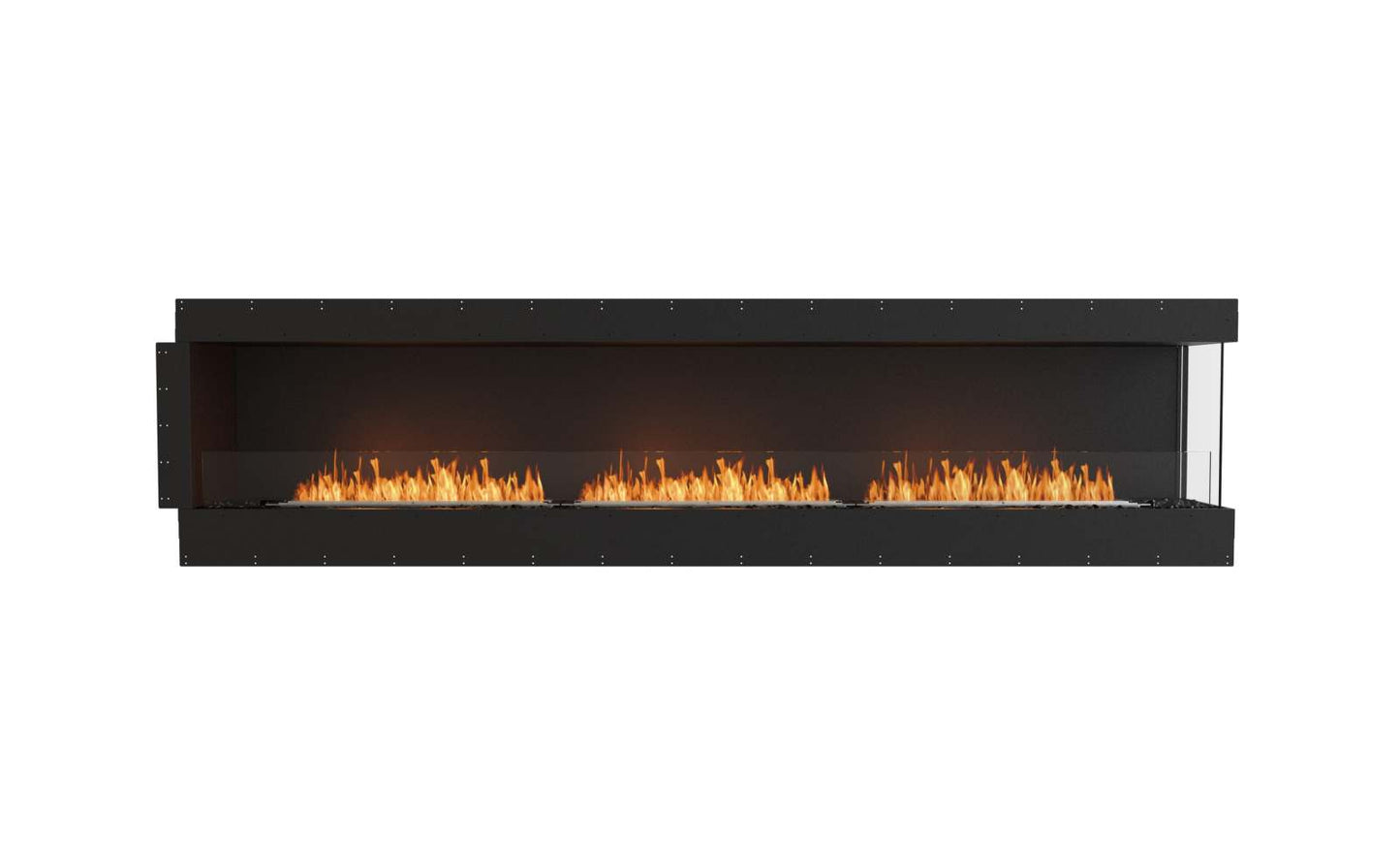 EcoSmart Flex Bioethanol Fireplace 122RC Right Corner Black