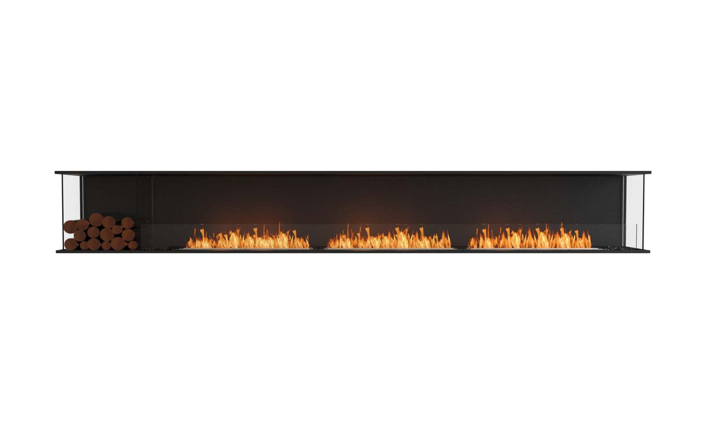 EcoSmart Flex Bioethanol Fireplace 140BY BXL Bay Black