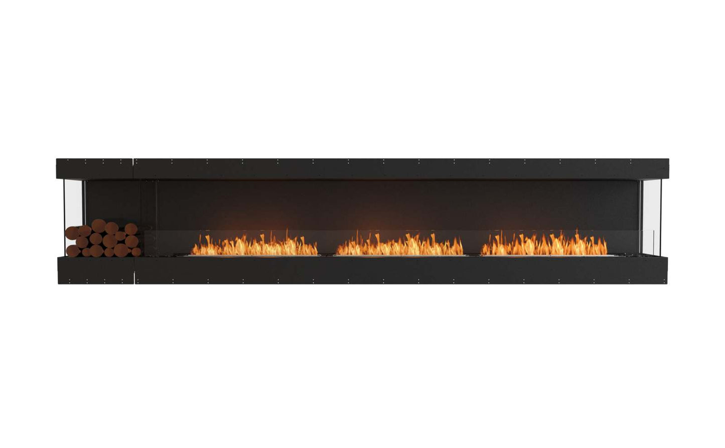 EcoSmart Flex Bioethanol Fireplace 140BY BXL Bay Black