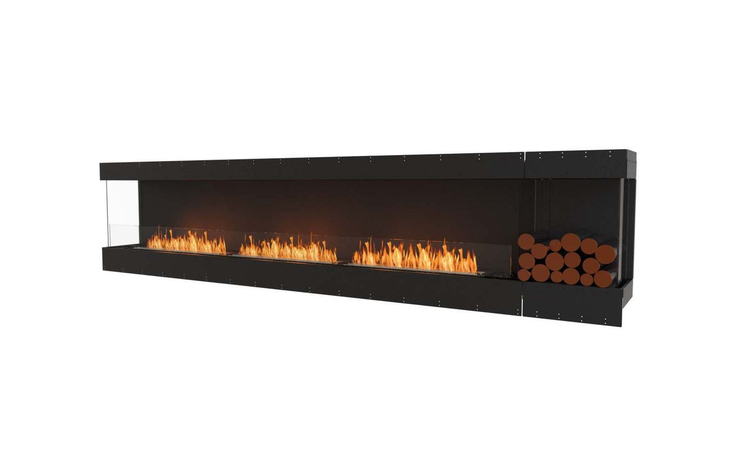 EcoSmart Flex Bioethanol Fireplace 140BY BXR Bay Black