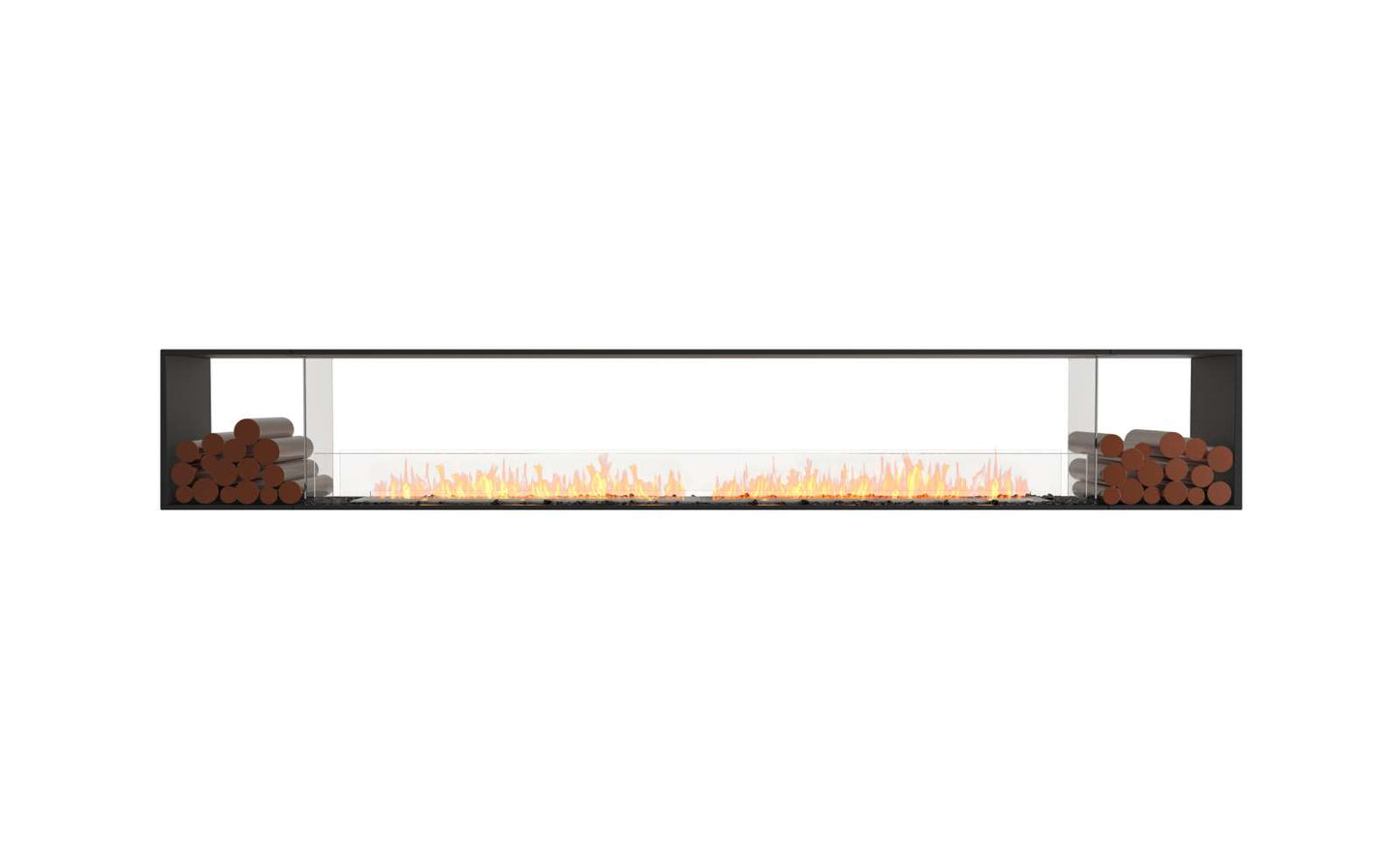 EcoSmart Flex Bioethanol Fireplace 140DB BX2 Double Sided Black