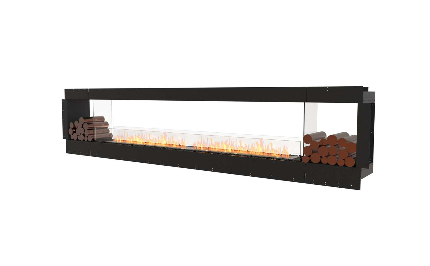 EcoSmart Flex Bioethanol Fireplace 140DB BX2 Double Sided Black
