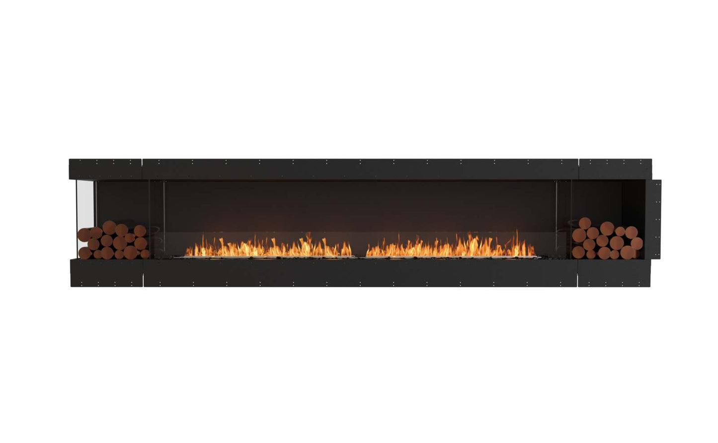 EcoSmart Flex Bioethanol Fireplace 140LC BX2 Left Corner Black