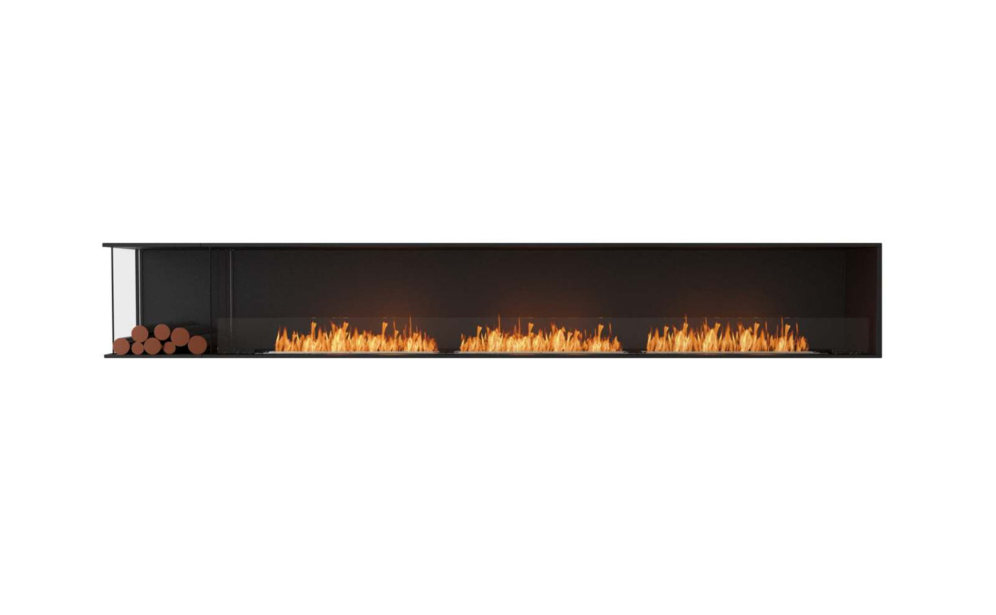 EcoSmart Flex Bioethanol Fireplace 140LC BXL Left Corner Black