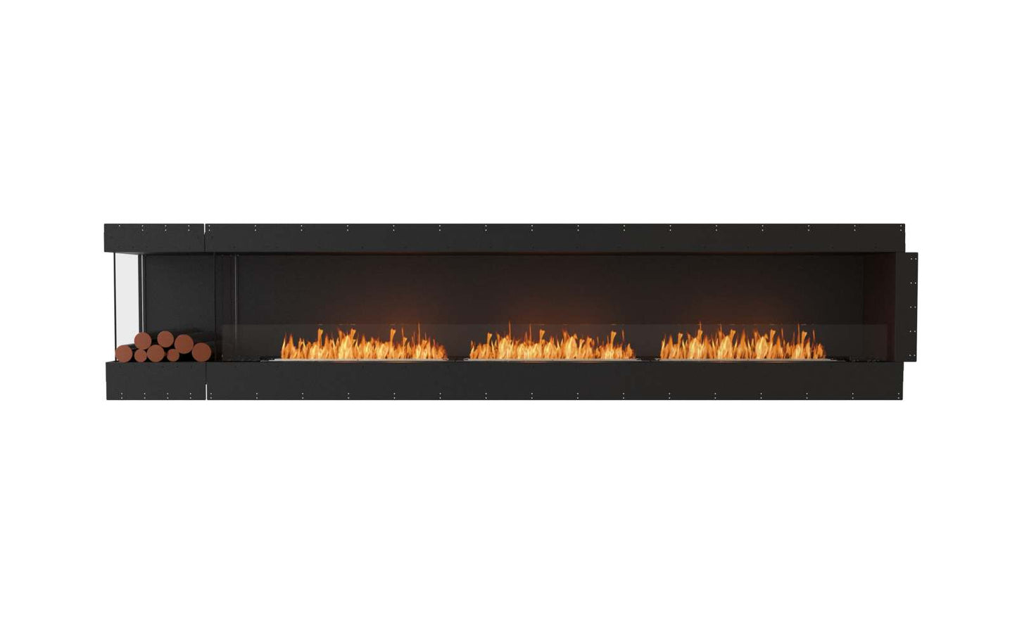 EcoSmart Flex Bioethanol Fireplace 140LC BXL Left Corner Black