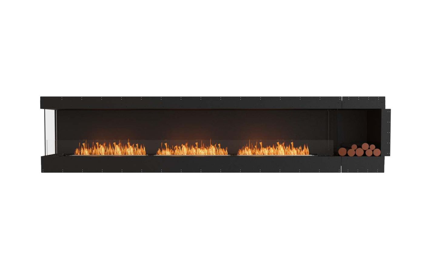 EcoSmart Flex Bioethanol Fireplace 140LC BXR Left Corner Black