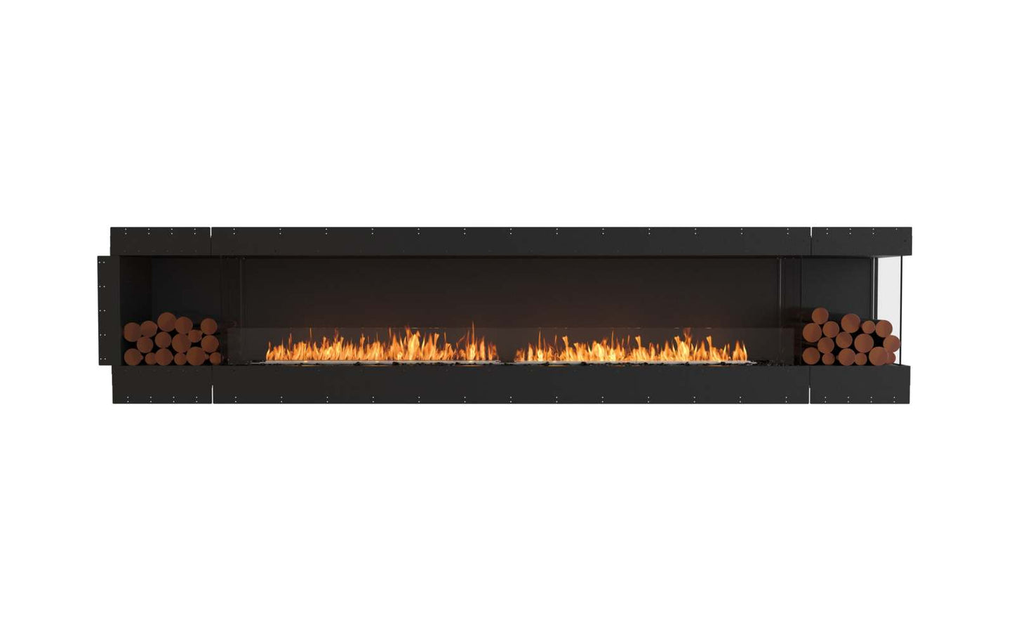 EcoSmart Flex Bioethanol Fireplace 140RC BX2 Right Corner Black