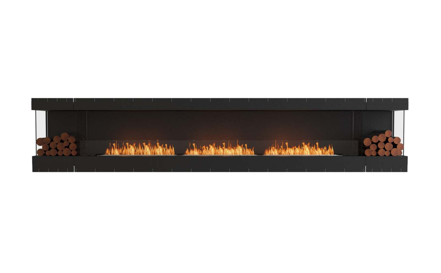EcoSmart Flex Bioethanol Fireplace 158BY BX2 Bay Black