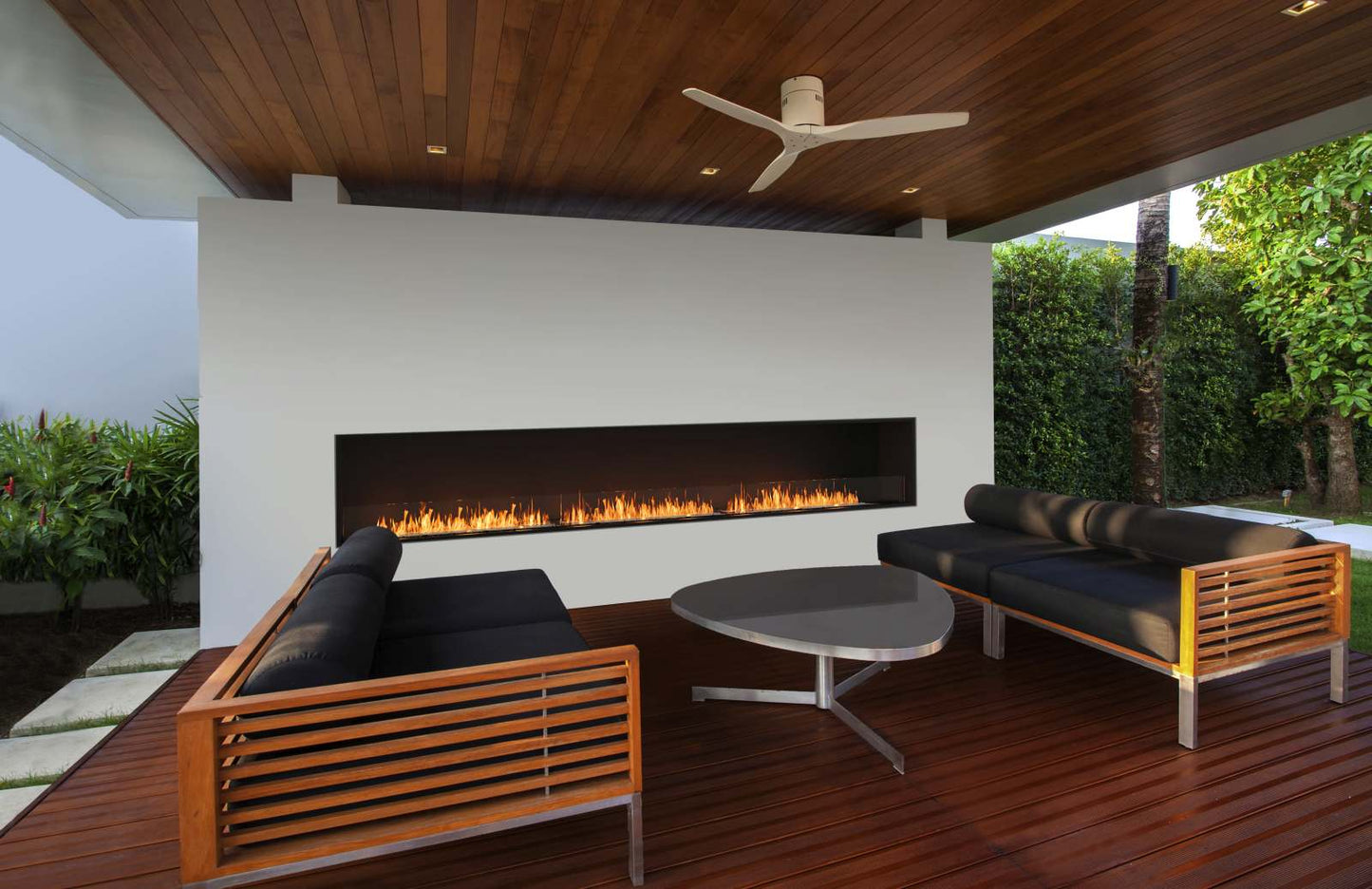 EcoSmart Flex Bioethanol Fireplace 158SS Single Sided Black